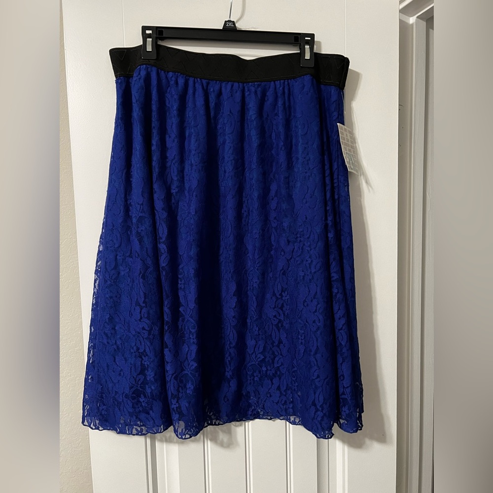 NWT Blue Lace LulaRoe Skirt
